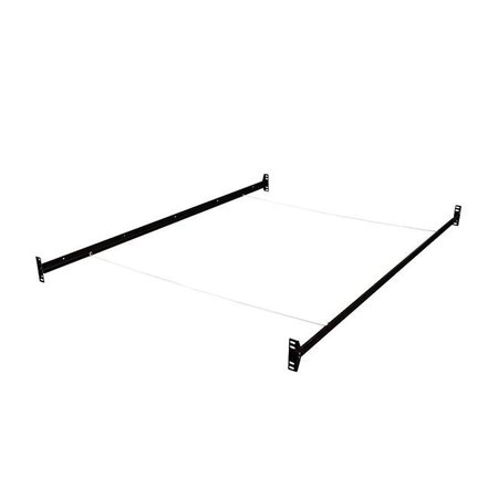 HOLLYWOOD BED FRAME Hollywood Bed Frame 401BOR-I 73 x 1.5 x 1.5 in. Bolt on Bed Rails Twin & Full Size; Black 401BOR-I
